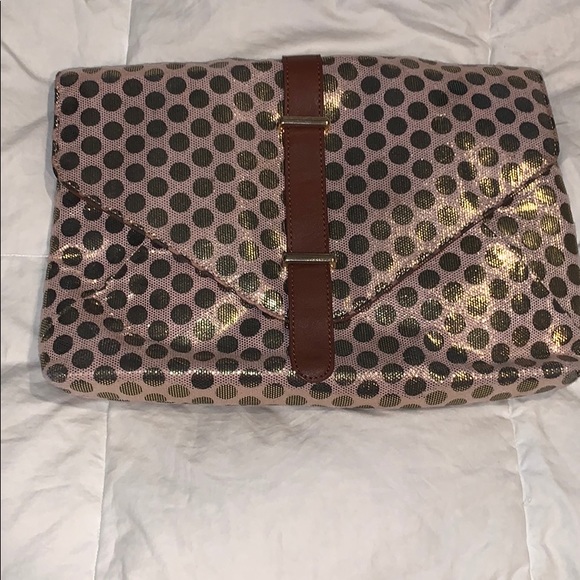 oversized gold clutch bag